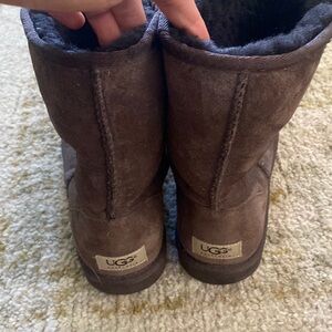 Brown authentic Ugg boots. Size 9. Gently worn but in great condition